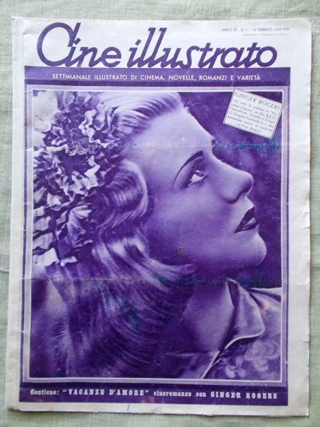 CINE ILLUSTRATO magazine side cover Issue 7 14 February 1939