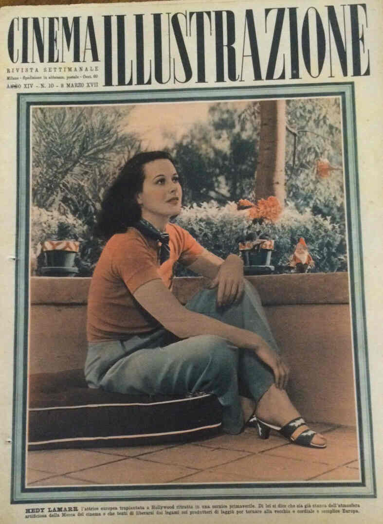 CINEMA ILLUSTRAZIONE magazine side cover Issue 10 8 March 1939