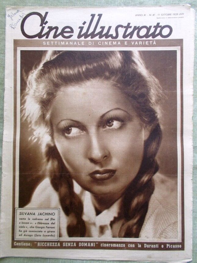 CINE ILLUSTRATO magazine side cover Issue 41 11 October 1939