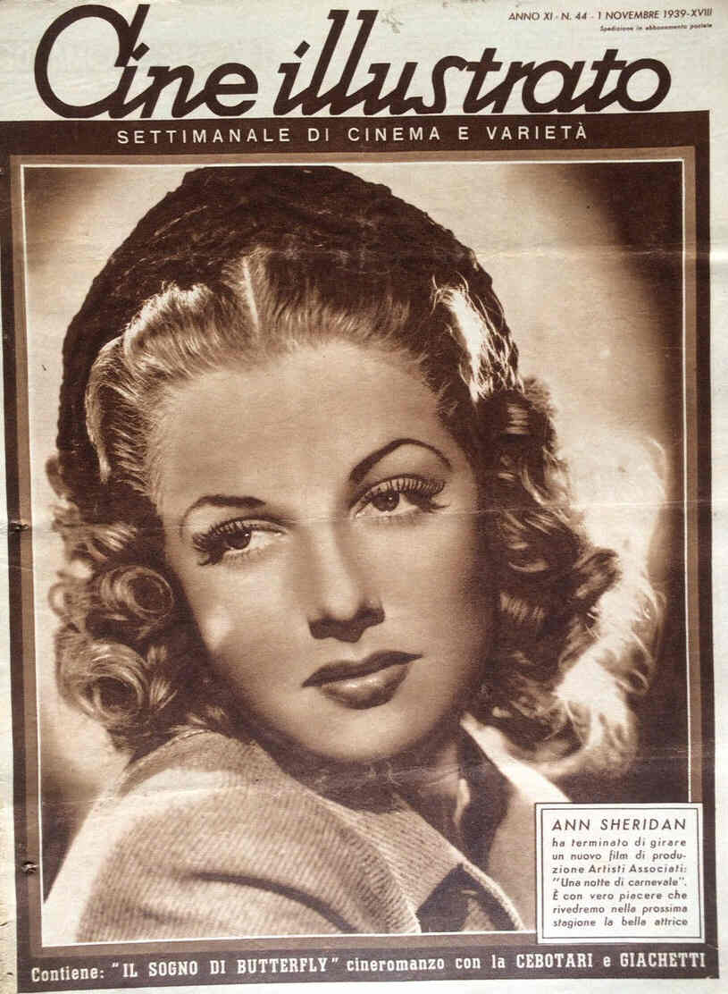 CINE ILLUSTRATO magazine side cover Issue 44 1 November 1939
