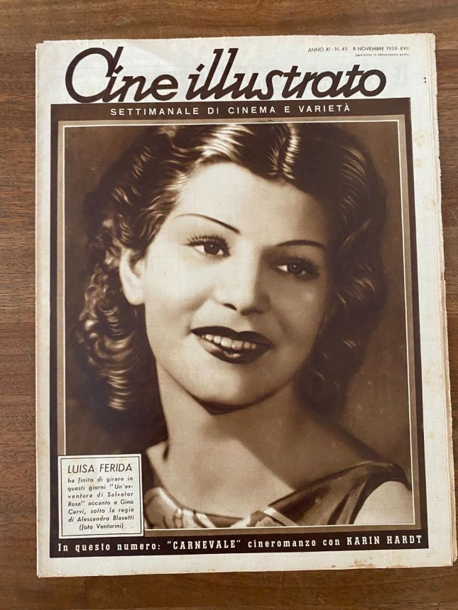 CINE ILLUSTRATO magazine side cover Issue 45 8 November 1939