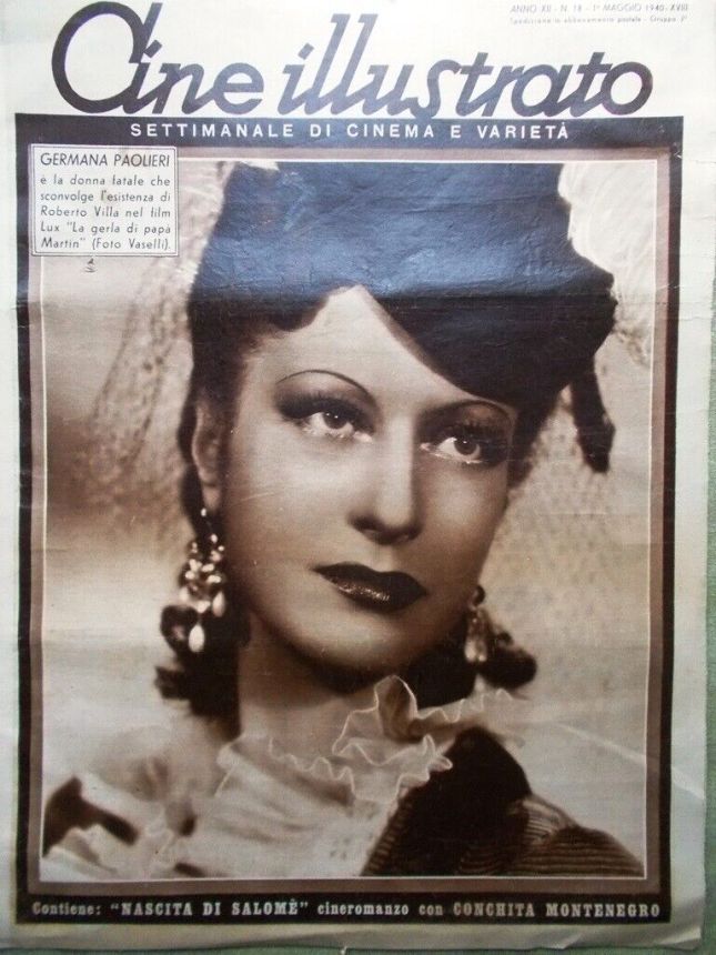 CINE ILLUSTRATO magazine side cover Issue 18 1 May 1940