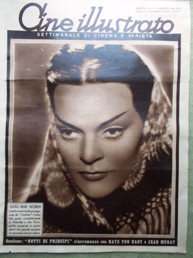 CINE ILLUSTRATO magazine side cover Issue 22 29 May 1940