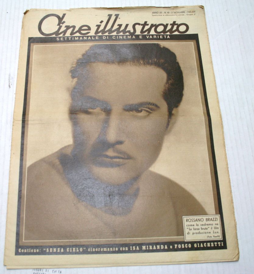 CINE ILLUSTRATO magazine side cover Issue 48 27 November 1940