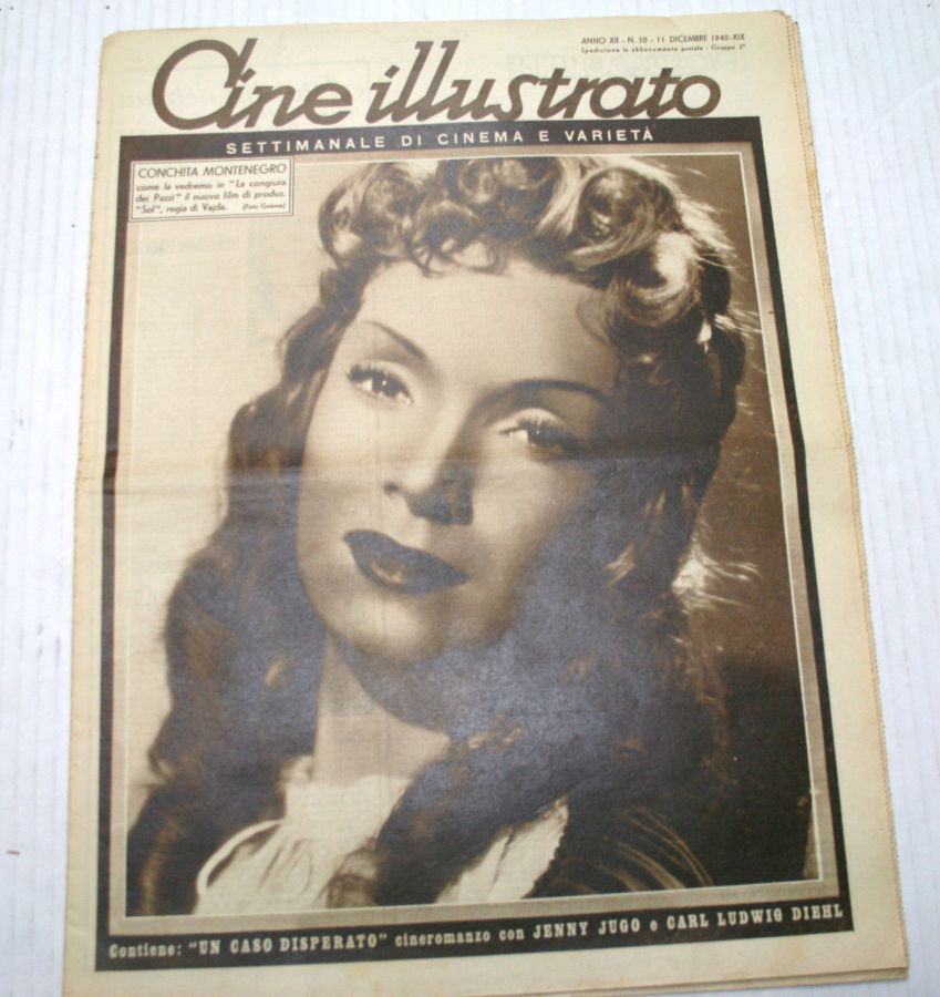 CINE ILLUSTRATO magazine side cover Issue 50 11 December 1940