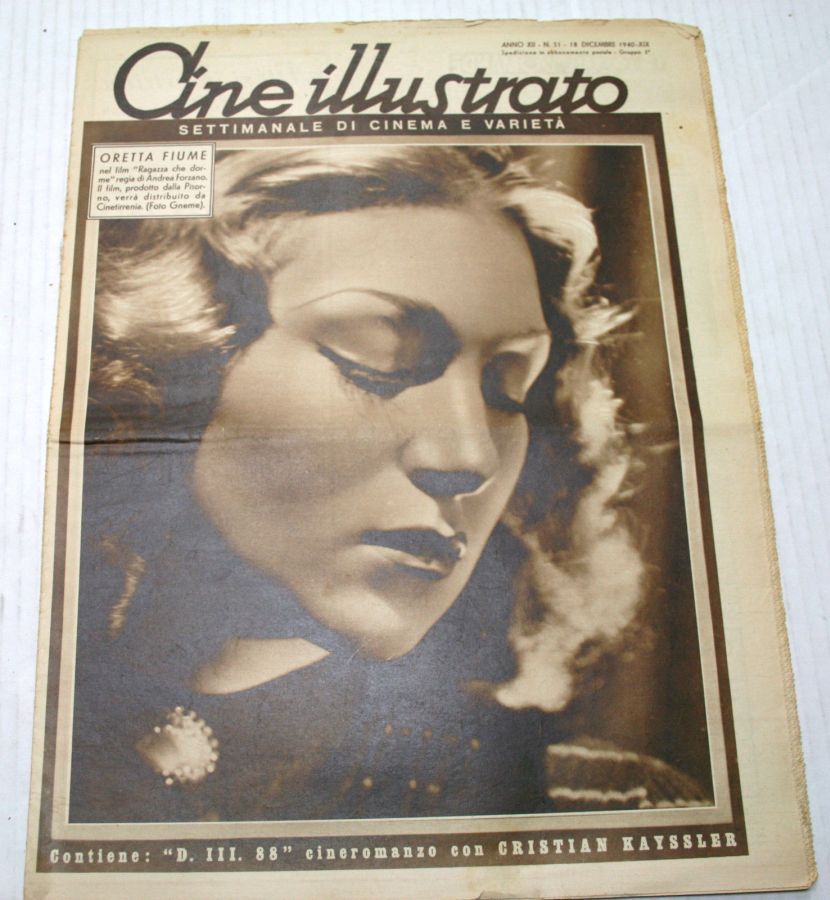 CINE ILLUSTRATO magazine side cover Issue 51 18 December 1940