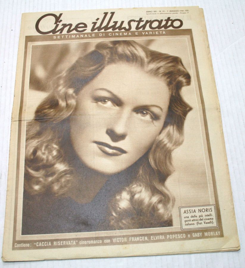CINE ILLUSTRATO magazine side cover Issue 19 7 May 1941