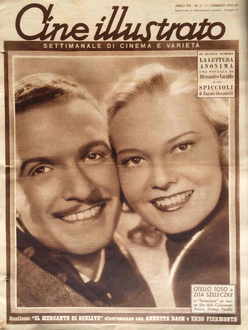CINE ILLUSTRATO magazine side cover Issue 2 11 January 1942