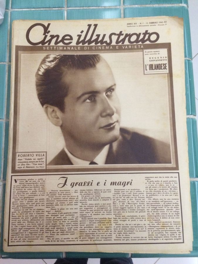 CINE ILLUSTRATO magazine side cover Issue 7 15 February 1942
