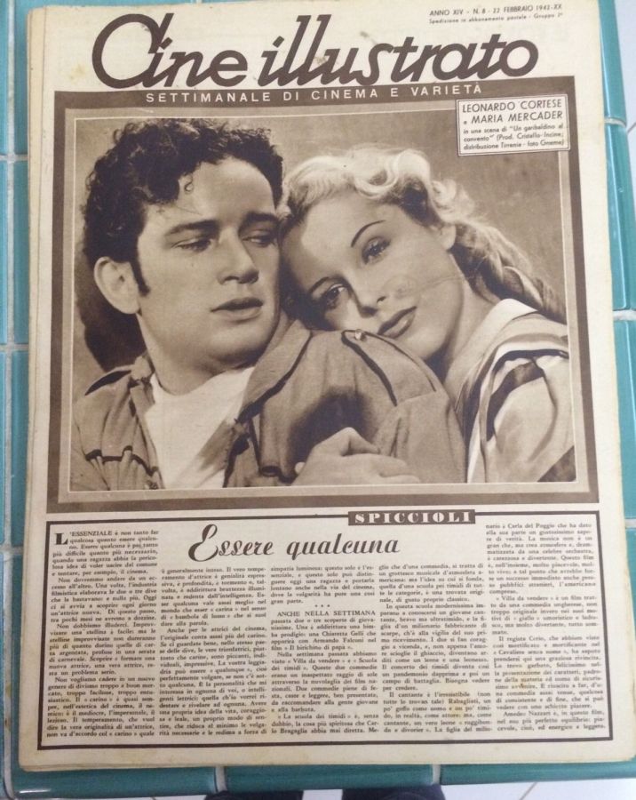 CINE ILLUSTRATO magazine side cover Issue 8 22 February 1942