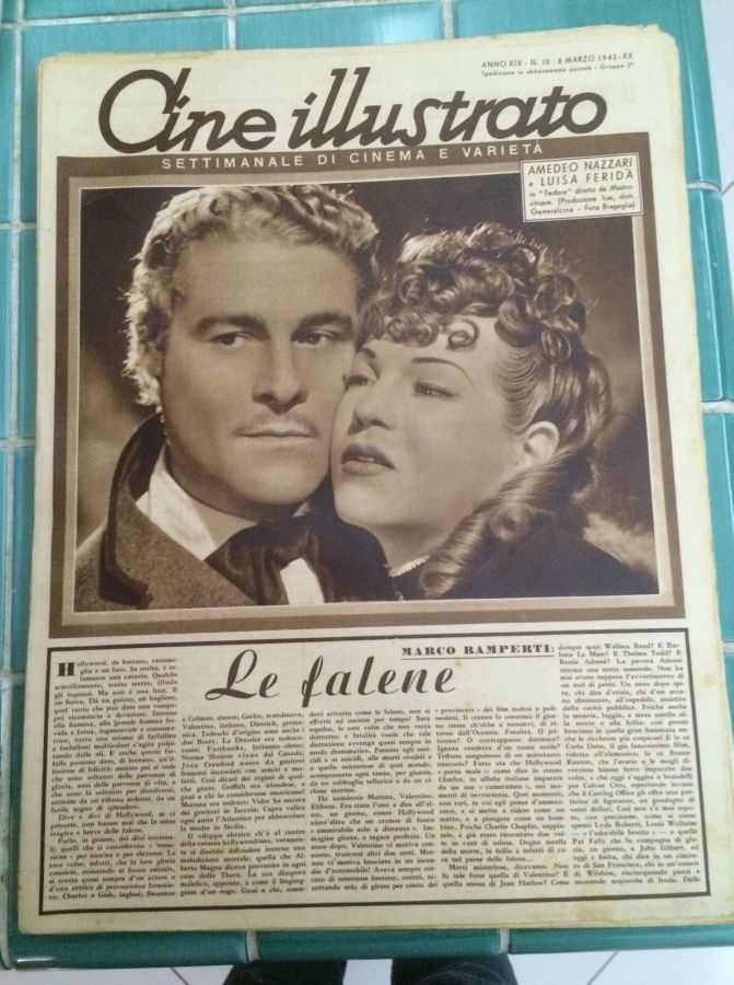CINE ILLUSTRATO magazine side cover Issue 10 8 March 1942