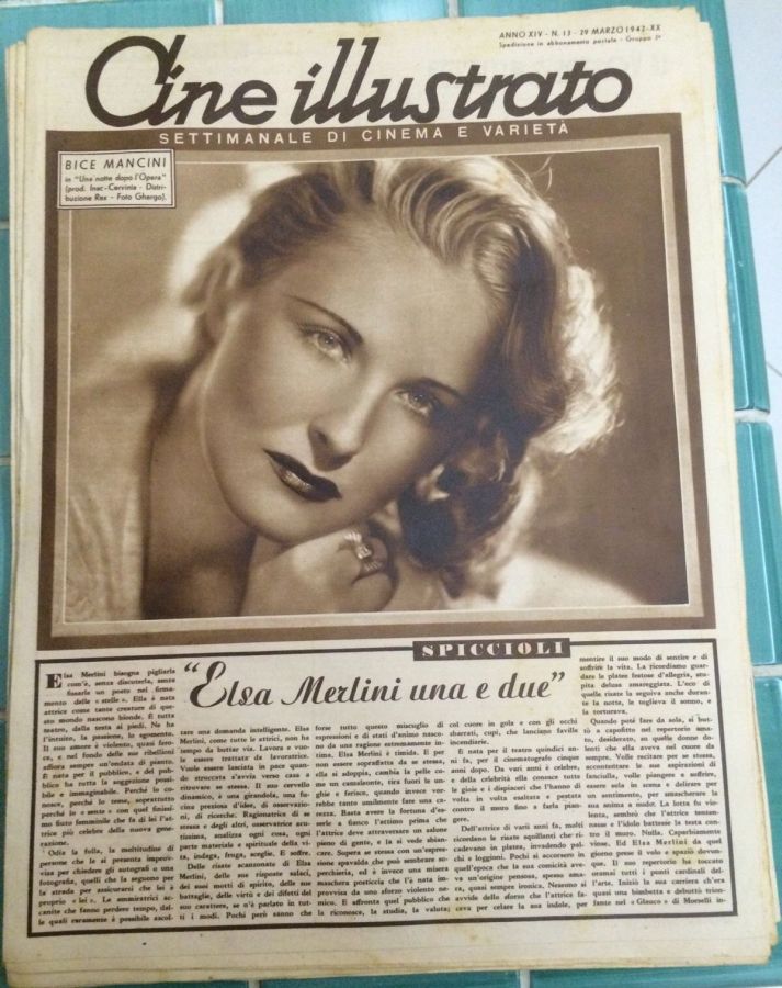 CINE ILLUSTRATO magazine side cover Issue 13 29 March 1942