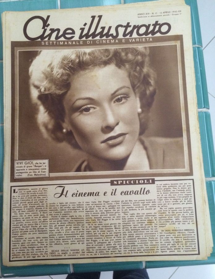 CINE ILLUSTRATO magazine side cover Issue 15 12 April 1942