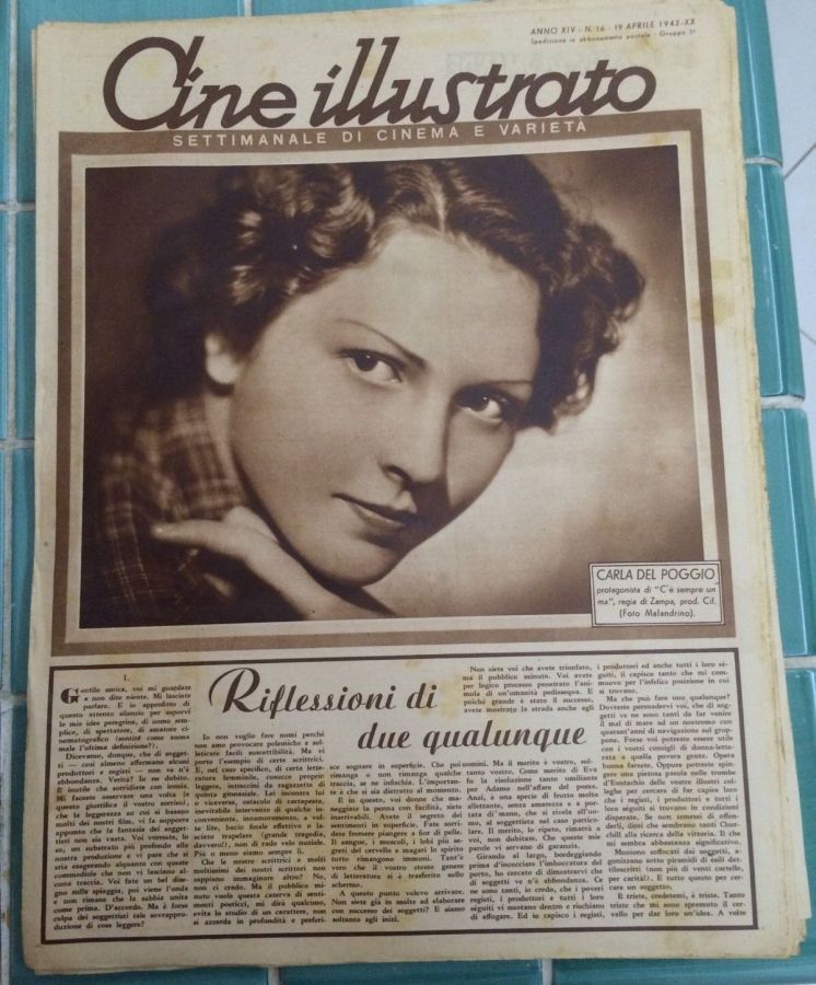 CINE ILLUSTRATO magazine side cover Issue 16 19 April 1942