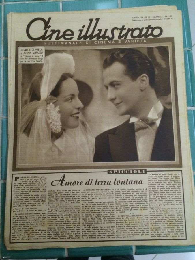 CINE ILLUSTRATO magazine side cover Issue 17 26 April 1942