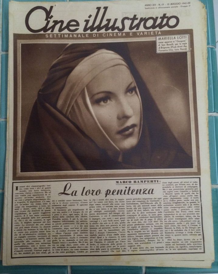 CINE ILLUSTRATO magazine side cover Issue 19 10 May 1942