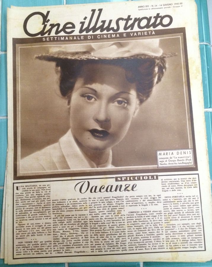 CINE ILLUSTRATO magazine side cover Issue 24 14 June 1942