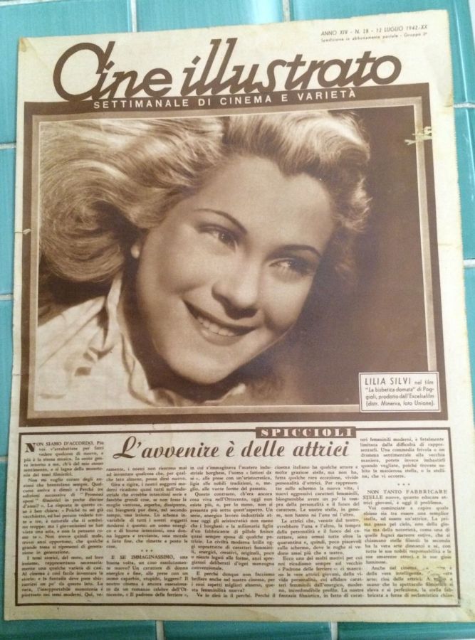 CINE ILLUSTRATO magazine side cover Issue 28 12 July 1942