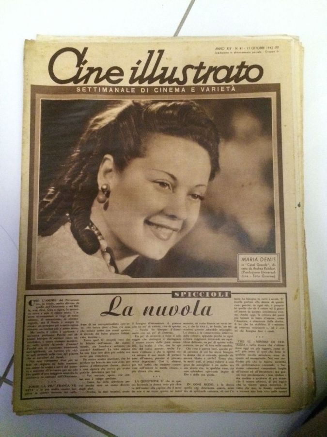 CINE ILLUSTRATO magazine side cover Issue 41 11 October 1942
