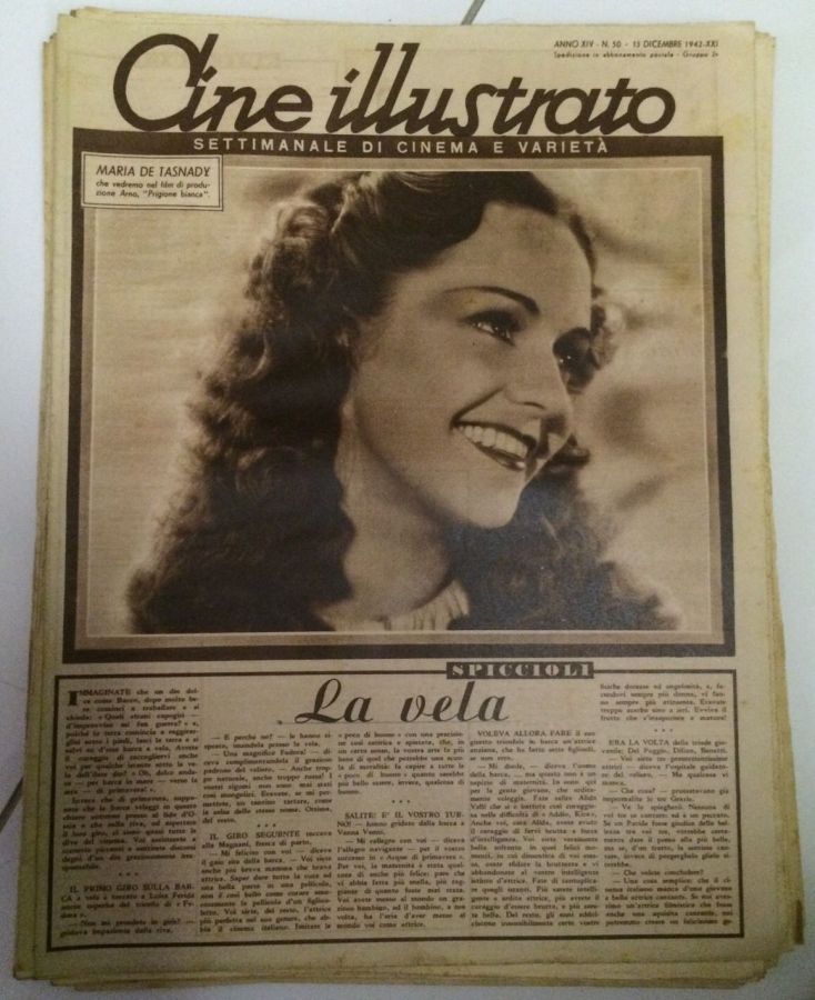 CINE ILLUSTRATO magazine side cover Issue 50 13 December 1942