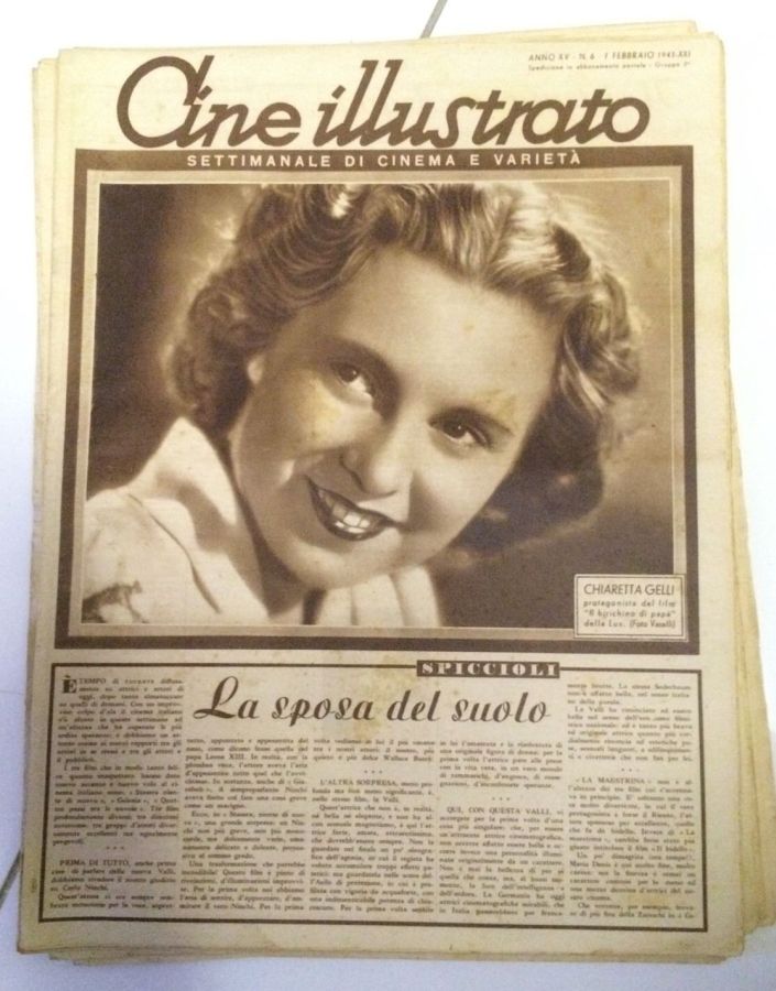 CINE ILLUSTRATO magazine side cover Issue 6 7 February 1943