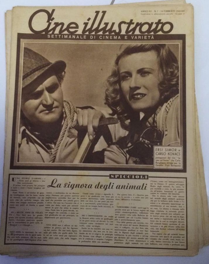 CINE ILLUSTRATO magazine side cover Issue 7 14 February 1943