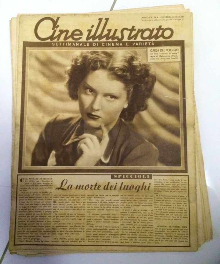 CINE ILLUSTRATO magazine side cover Issue 9 28 February 1943