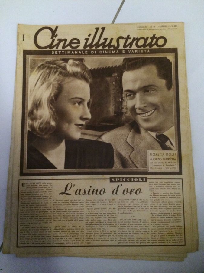 CINE ILLUSTRATO magazine side cover Issue 14 4 April 1943