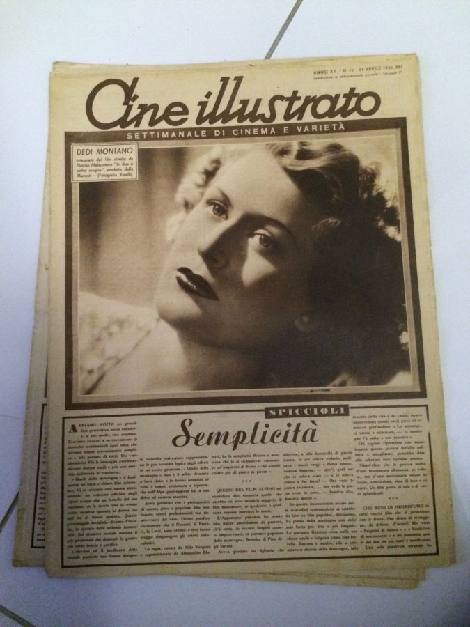 CINE ILLUSTRATO magazine side cover Issue 15 11 April 1943