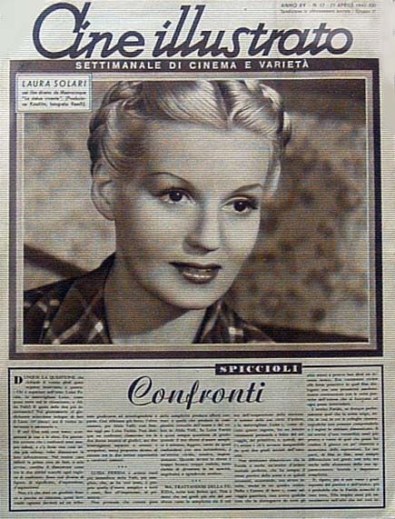 CINE ILLUSTRATO magazine side cover Issue 17 23 April 1943
