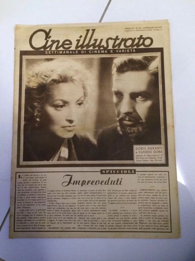 CINE ILLUSTRATO magazine side cover Issue 18 2 May 1943