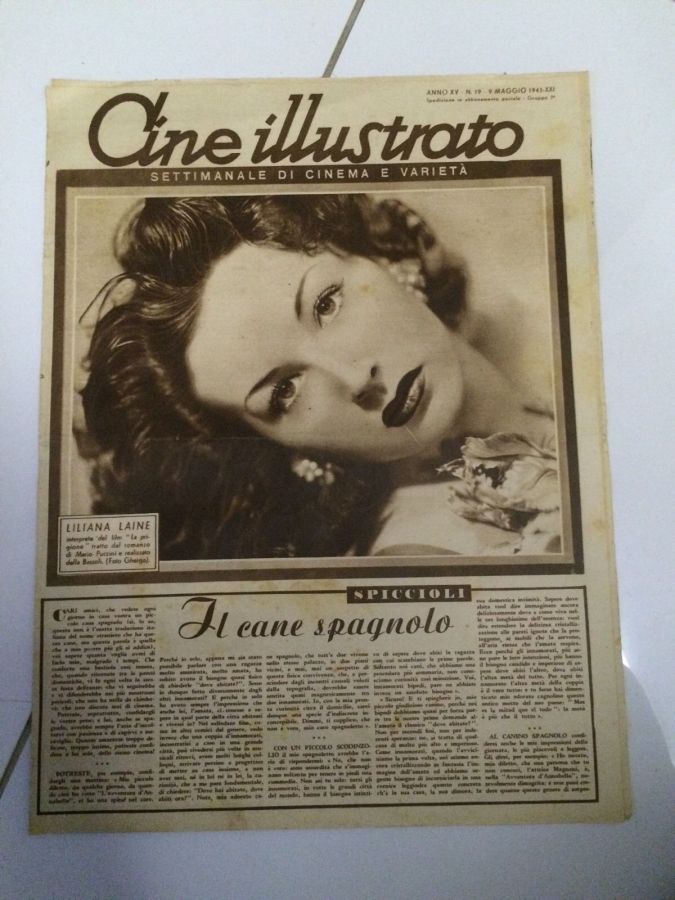 CINE ILLUSTRATO magazine side cover Issue 19 9 May 1943