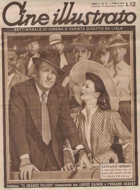 CINE ILLUSTRATO magazine side cover Issue 13 1 April 1946