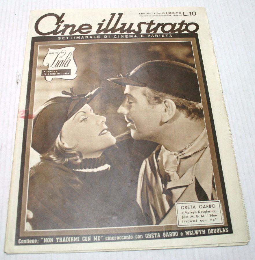 CINE ILLUSTRATO magazine side cover Issue 24 13 June 1946