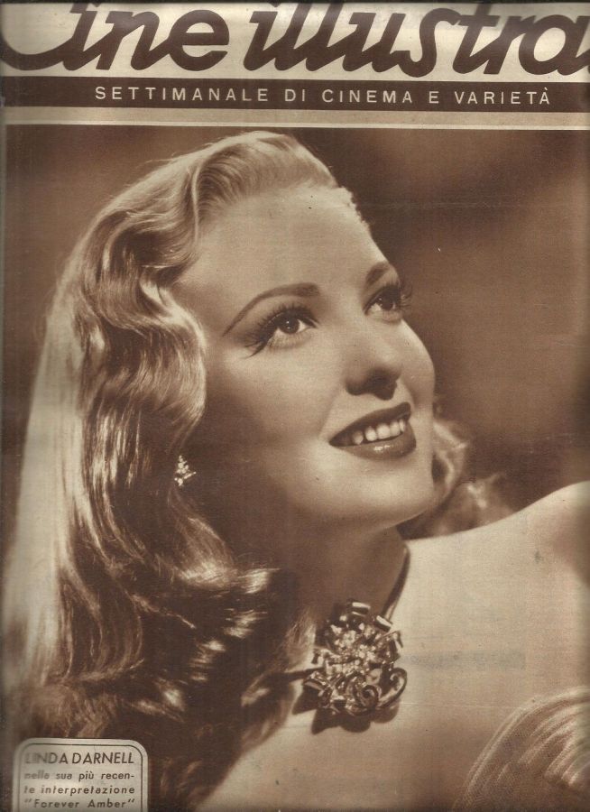 CINE ILLUSTRATO magazine side cover Issue 44 25 October 1947