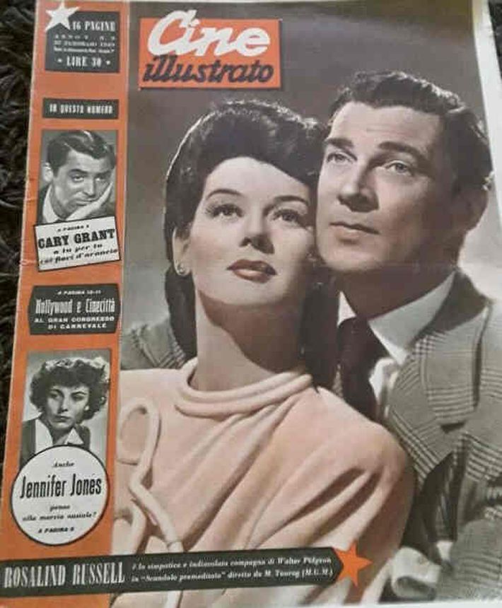 CINE ILLUSTRATO magazine side cover Issue 9 27 February 1949