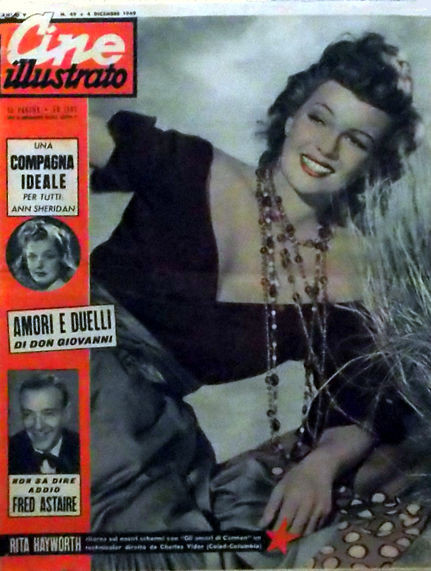CINE ILLUSTRATO magazine side cover Issue 49 4 December 1949