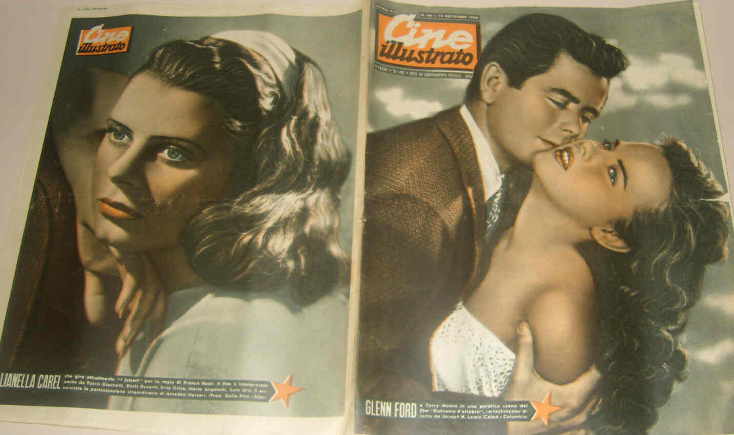 CINE ILLUSTRATO magazine side cover Issue 46 12 November 1950