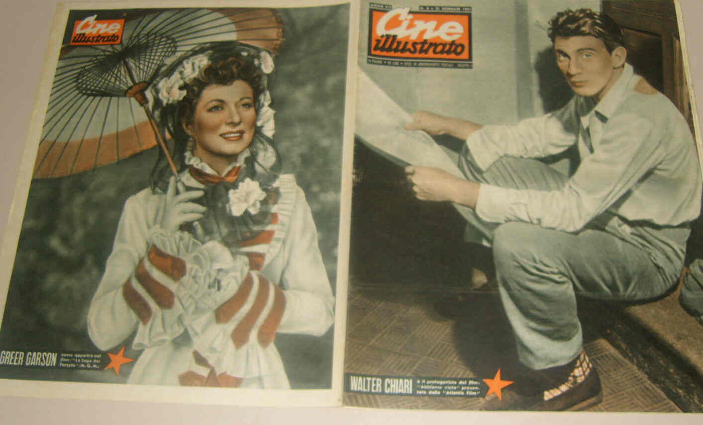 CINE ILLUSTRATO magazine side cover Issue 3 21 January 1951