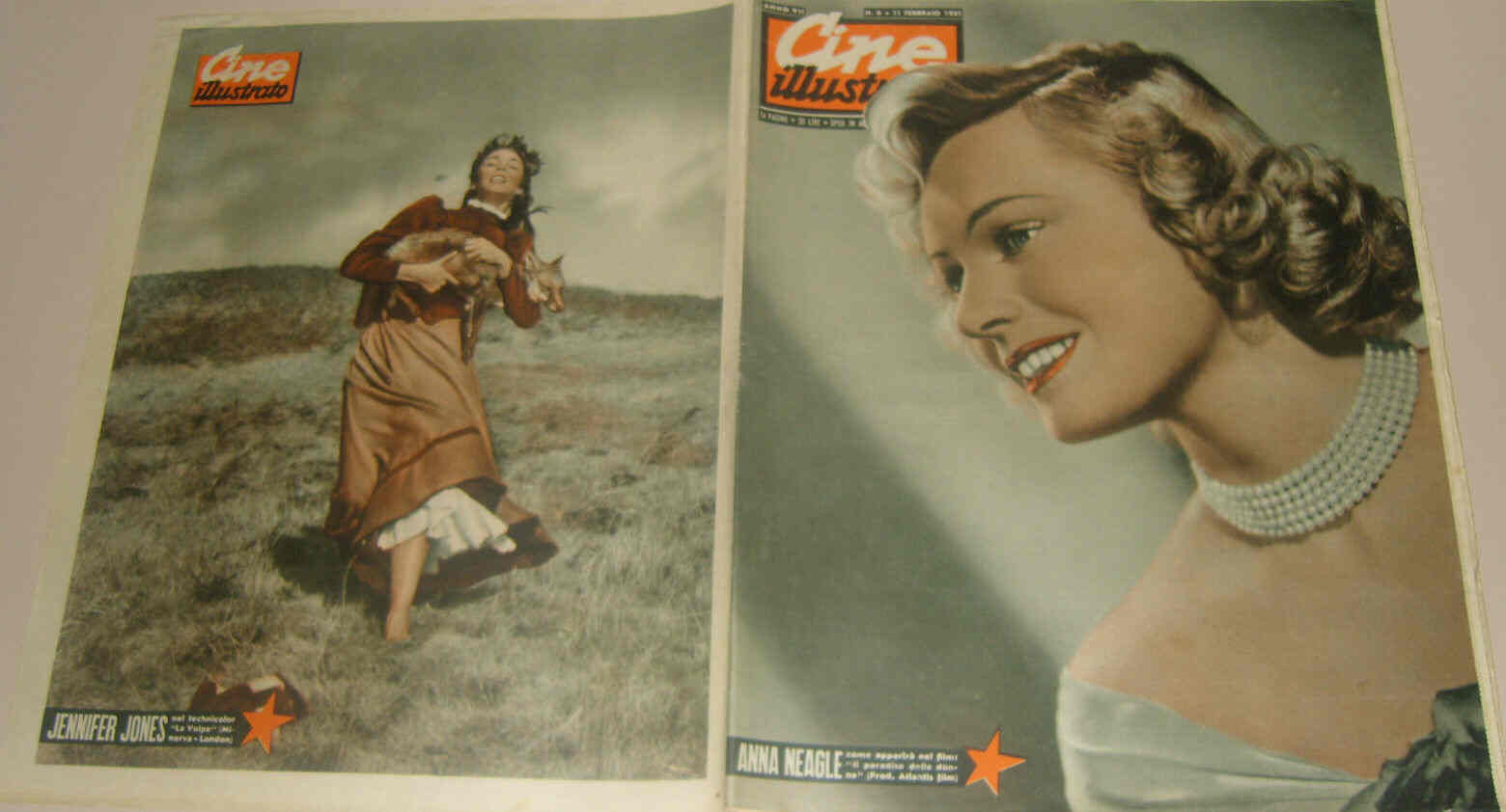 CINE ILLUSTRATO magazine side cover Issue 6 11 February 1951