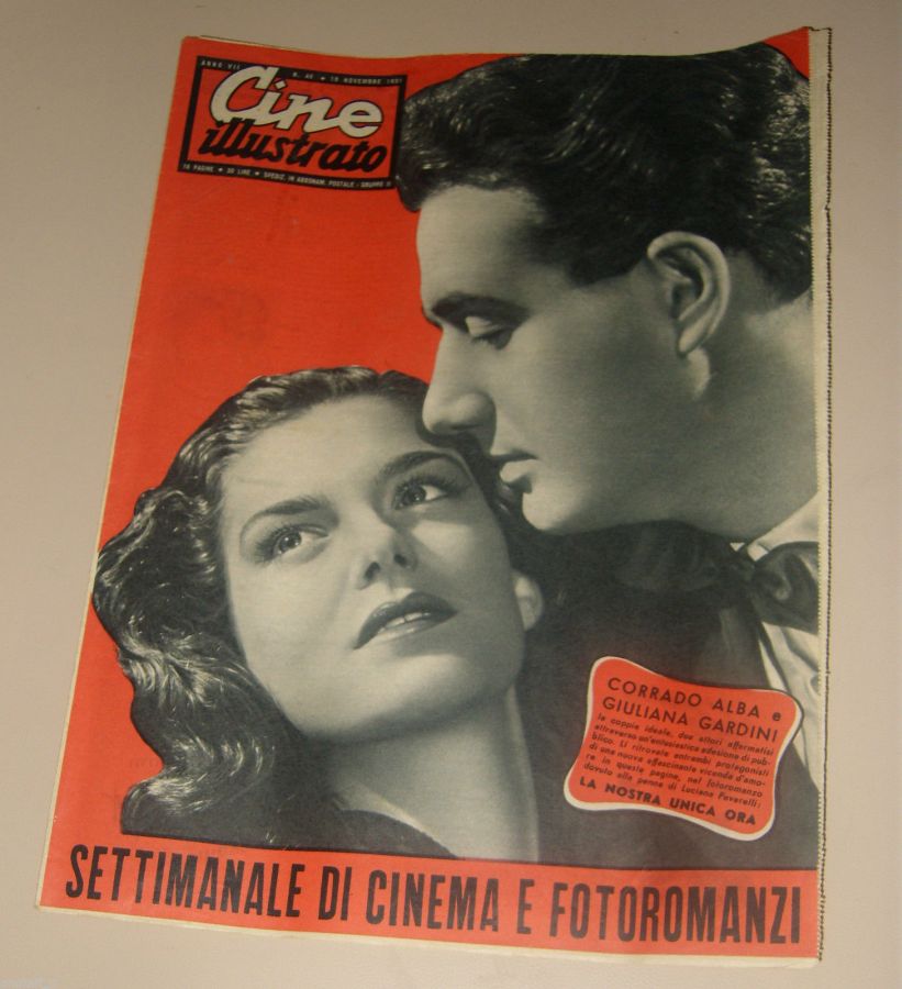 CINE ILLUSTRATO magazine side cover Issue 46 18 November 1951