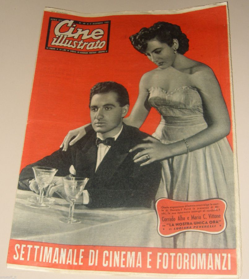 CINE ILLUSTRATO magazine side cover Issue 49 9 December 1951
