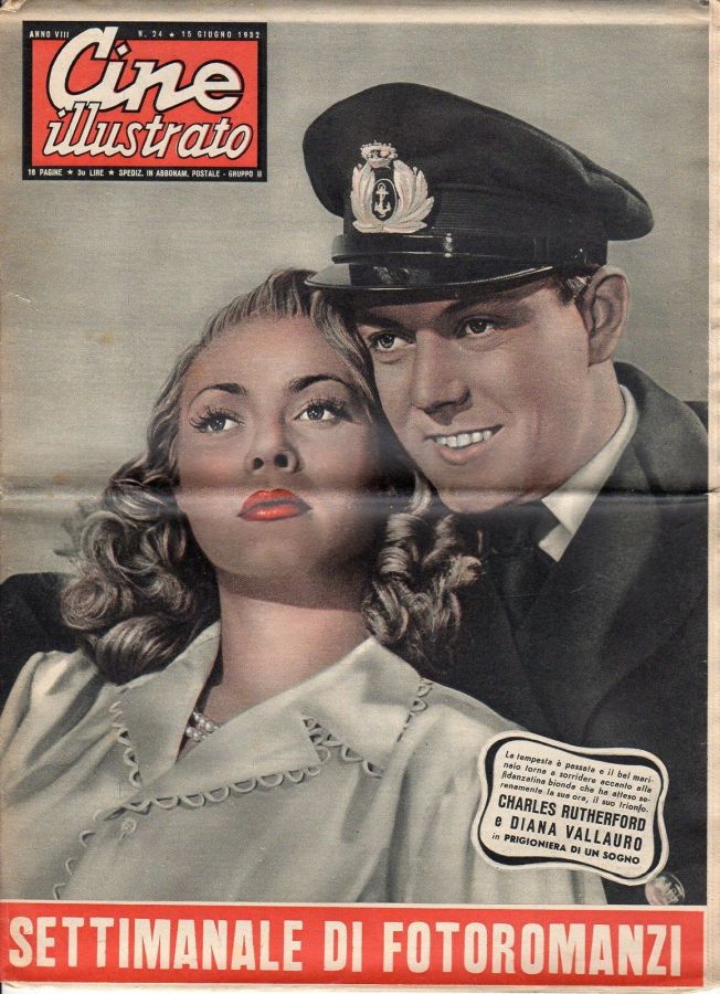 CINE ILLUSTRATO magazine side cover Issue 24 15 June 1952