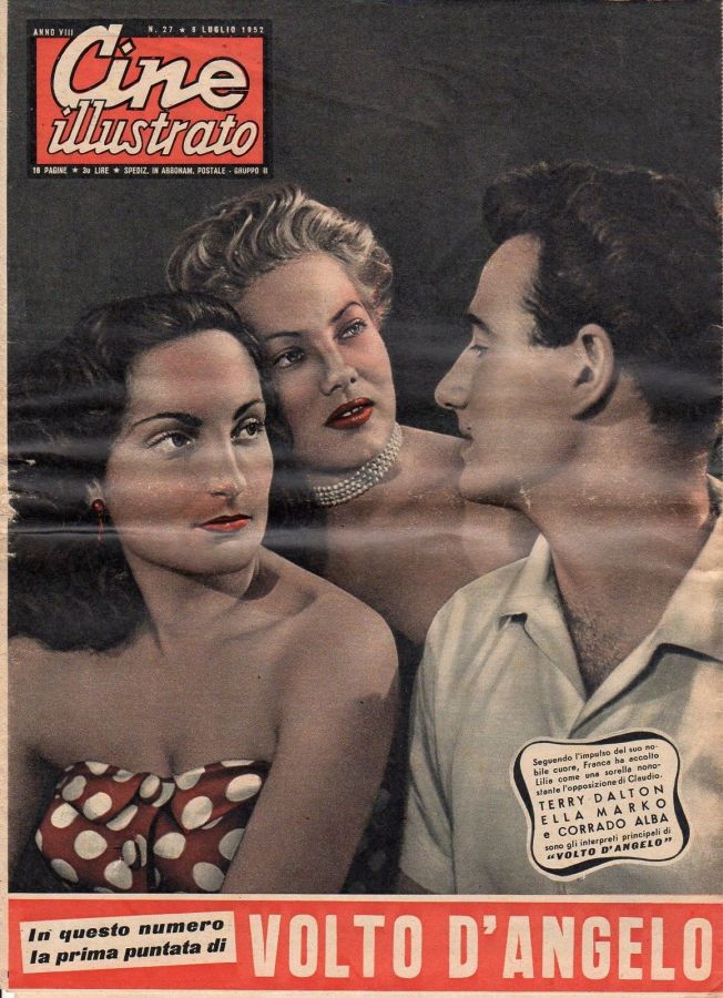 CINE ILLUSTRATO magazine side cover Issue 27 6 July 1952