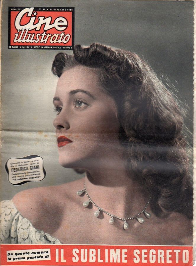 CINE ILLUSTRATO magazine side cover Issue 48 30 November 1952