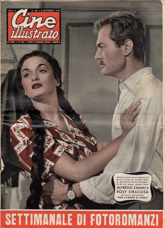 CINE ILLUSTRATO magazine side cover Issue 36 6 September 1953