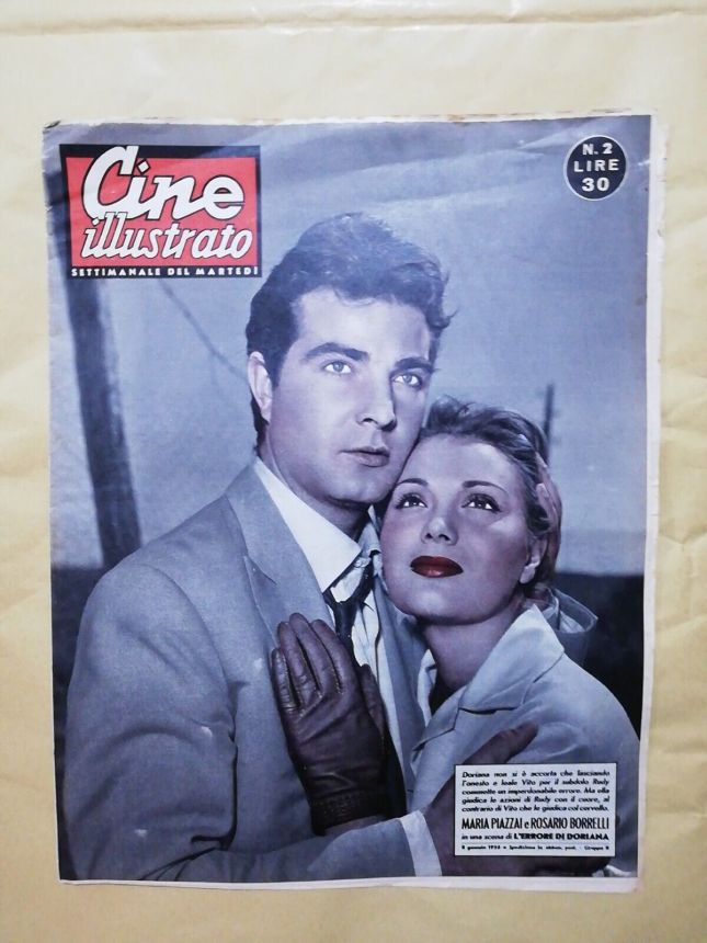 CINE ILLUSTRATO magazine side cover Issue 2 8 January 1956