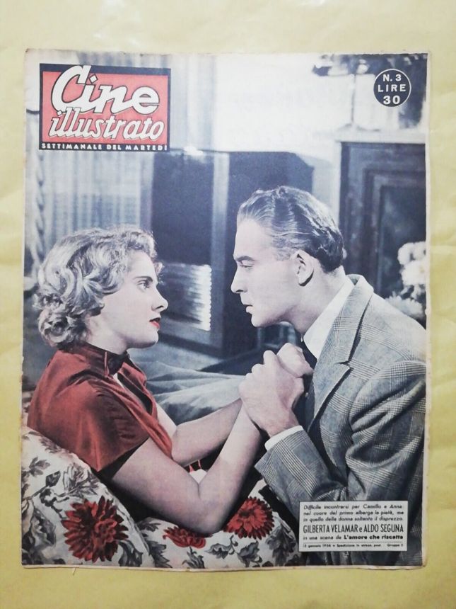 CINE ILLUSTRATO magazine side cover Issue 3 15 January 1956