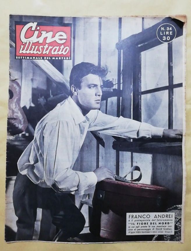 CINE ILLUSTRATO magazine side cover Issue 34 19 August 1956