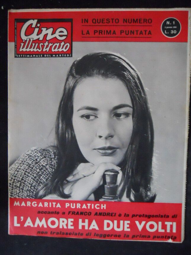 CINE ILLUSTRATO magazine side cover Issue 1 3 January 1960